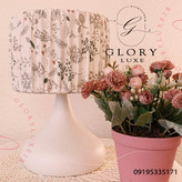 آباژور رومیزی سفید برفی | Glory Luxe | ترنزیشنال - مدرن فارمهاوس - ارگانیک مدرن - رترو مدرن - میدسنچوری مدرن - 1970s - پالماسپرینگز - کاتیج - بوهو مدرن - وینتیج مدرن
