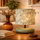 آباژور رومیزی نعنایی | Glory Luxe | رترو اسکاندیناوی - بوهوی دهه 70s - بوهمین - کاتیج استایل - کاتیج کور - بیوفیلیک - ارگانیک مدرن - اکلکتیک - ماکسیمالیسم
